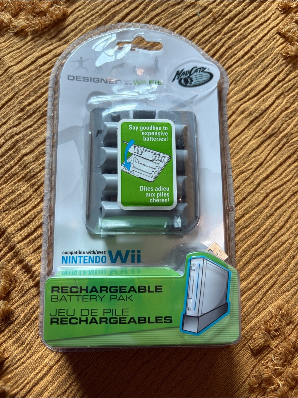 Wii fit rechargeable battery pack.